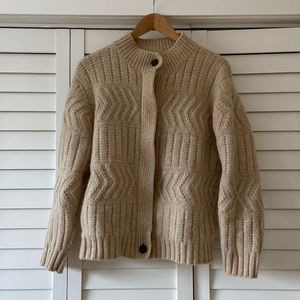Vintage Cream 100% Pure Virgin Wool Sweater
